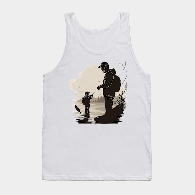 Fishing daddy t-shirt and Accessories gifts ideas for fishing lovers Tank Top by MIRgallery